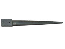 Paalhouder met pen 71x71x 750 mm 2mm dik