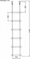 Touwladder Pp Touw 6 Sporten 2,1M