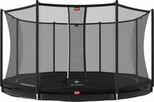 BERG trampoline Favorit InGround 380 Zwart + Safety Net Comfort