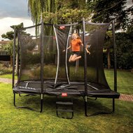 BERG trampoline Ultim Rechthoek Favorit Regular 410X250 Zwart + Safety Net Comfort