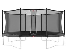 BERG Grand Ovaal Favorit Regular 520X350 Grey + Safety Net Comfort