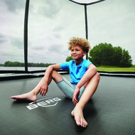 BERG trampoline Grand Ovaal Champion Regular 520X350 Grijs + Safety Net DLX XL