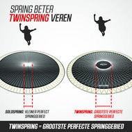 BERG trampoline Grand Ovaal Champion Regular 520X350 Grijs + Safety Net DLX XL