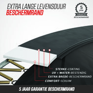 BERG trampoline Grand Ovaal Elite InGround 520X350 Grijs + Safety Net Deluxe