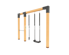 Houten Premium Schommel Anna Douglas 300cm met 90cm duikelstang Groen