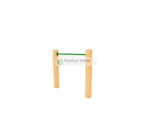 Douglas houten Duikelrek Kwek met stang - Groen 125Cm