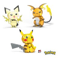 Mega Construx Pokemon Build and Show Pikachu Evolution Trio