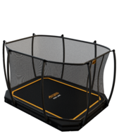 Avyna Trampoline InGround 380x255 (238) met net &ndash; Zwart