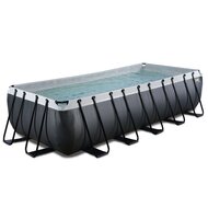 Zwembad Exit Frame Pool 5.4X2.5X1.22M (12V Cartridge Filter) Black Leather Style