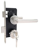 Deurbeslag set tuindeuren RVS PC72 - alleen voor bol