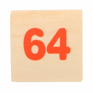 Houten Rekendomino - Vermenigvuldigen, 81dlg.