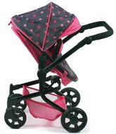 Bayer Chic Poppenwagen Mika Combi (Grijs/Roze/Ster) (UITLOPEND)