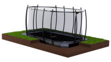 Avyna Trampoline FlatLevel 520x305 (352) met net | Grijs