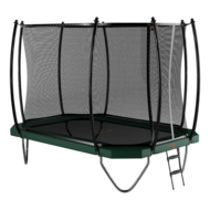 Avyna Trampoline Opbouw 305x225 (223) met net &ndash; Groen