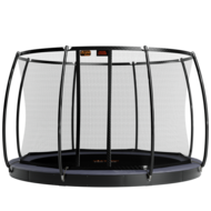 Avyna Trampoline FlatLevel &Oslash;365 met veiligheidsnet | Grijs