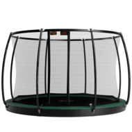 Avyna Trampoline FlatLevel &Oslash;365 met veiligheidsnet | Groen