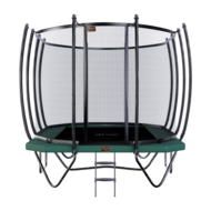 Avyna Trampoline Opbouw 520x305 (352) met net &ndash; Groen