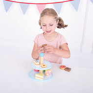Bigjigs Houten Etagere met Taartjes