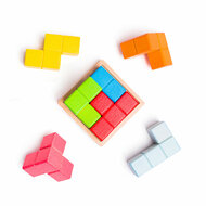 Bigjigs Houten Lock-a-Cube Kubuspuzzel