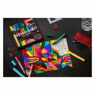 STABILO Pen 68 MAX ARTY - Viltstift Met Dikke Beitelpuntetui - 20 Kleuren