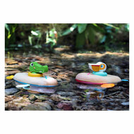 Small Foot - Badspeelgoed Houten Kano Pelikaan Opwindbaar