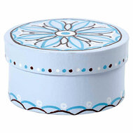 Ronde Doosjes Papier-mach&eacute;, 3st.