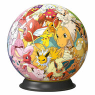 3D Puzzelbal Pok&eacute;mon Karakters, 54st.