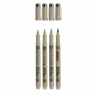 Sakura Pigma Micron Fineliner Set, 4 Maten, Licht Koelgrijs
