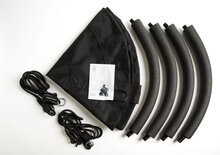 Nestschommel 100 cm diameter zwart - verstelbaar tot 250 cm hoogte