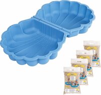 Zomertrend Zandbak Schelp Blauw Cm Speelgoed + zand 87 x 77,7 x 18 cm