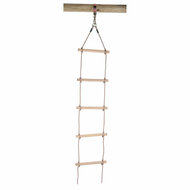 Touwladder met Houten Treden, 190cm