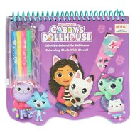 Gabby's Poppenhuis Kleurblok met Stiften en Sjablonen