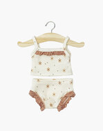 Minikane Gigi geribbeld ondergoed met Winter Flowers 34-37cm
