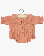 Minikane Gordis marsala katoengaas Romper 34-37cm