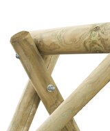 Houten schommel 308 cm breed met dubbele zitting - Swingkingg Eline