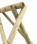 Houten schommel 308 cm breed met dubbele zitting - Swingkingg Eline