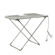 Elektrisch Verwarmd Droogrek + 24 Houten Wasknijpers &acirc;&euro;&ldquo; Complete Set