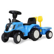 Looptractor New Holland T7 met aanhanger blauw 2-in-1