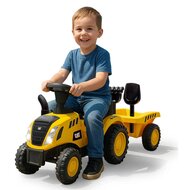 Looptractor Caterpillar Tractor met Aanhanger Geel 2in1