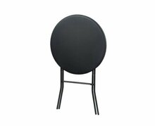 Set van 8 zwarte statafels (&Oslash;80 cm, 110 cm hoog) inclusief zwarte rokken