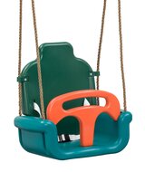 Groeischommel plastic Groen/Turquoise/Oranje