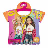 T-shirt Ontwerpboek - 20 vellen met Stickers &amp; Sjablonen