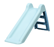 Inklapbare Glijbaan Blauw met Trap &ndash; Compact Speelplezier voor Kinderen