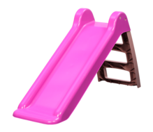 Inklapbare Glijbaan Roze met Trap &ndash; Compact Speelplezier voor Kinderen