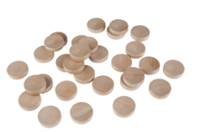 Set sjoelschijven groot, hol gedraaid - beukenhout