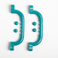 Kunststof handgrepen set - turquoise