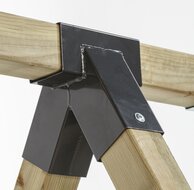 Hoekverbinding Recht 90&deg; Antraciet