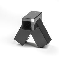 Hoekverbinding Recht 90&deg; Antraciet