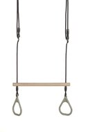 Houten Ringtrapeze Met Kunststof Ringen Ringen Dice &ndash; Pastelgroen