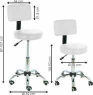 Tabouret Comfort wit